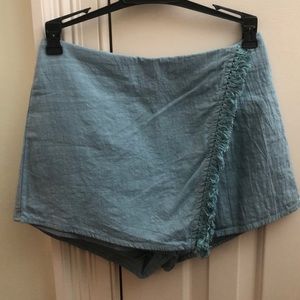 blue skort